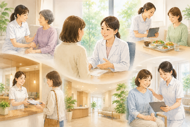 キメの細かいサポートやケア
